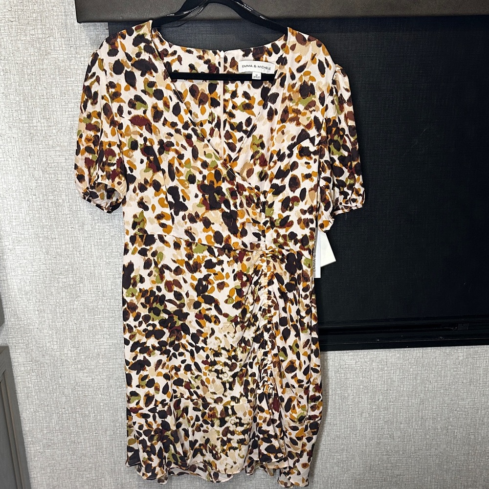 Emma & Michele Multicolor Animal Print Dress